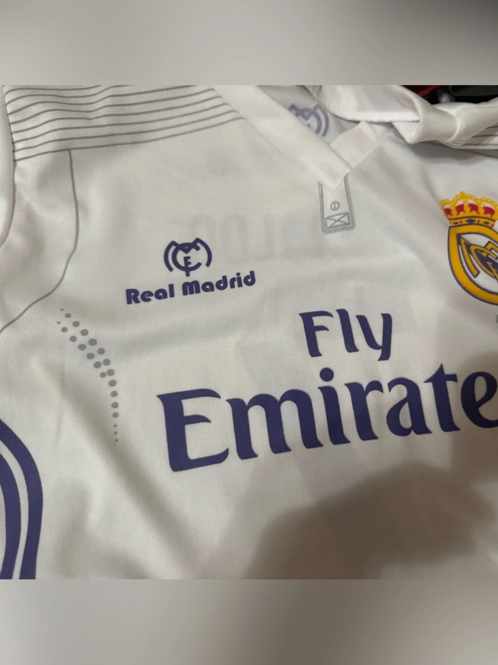 Real Madrid Youth Home Kit - White with Purple Trim- C. Ronaldo